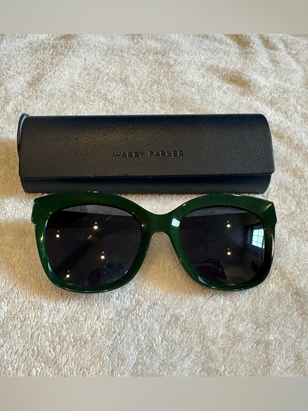 Warby Parker Deep Green Cat-Eye Sunglasses - Picture 6 of 8